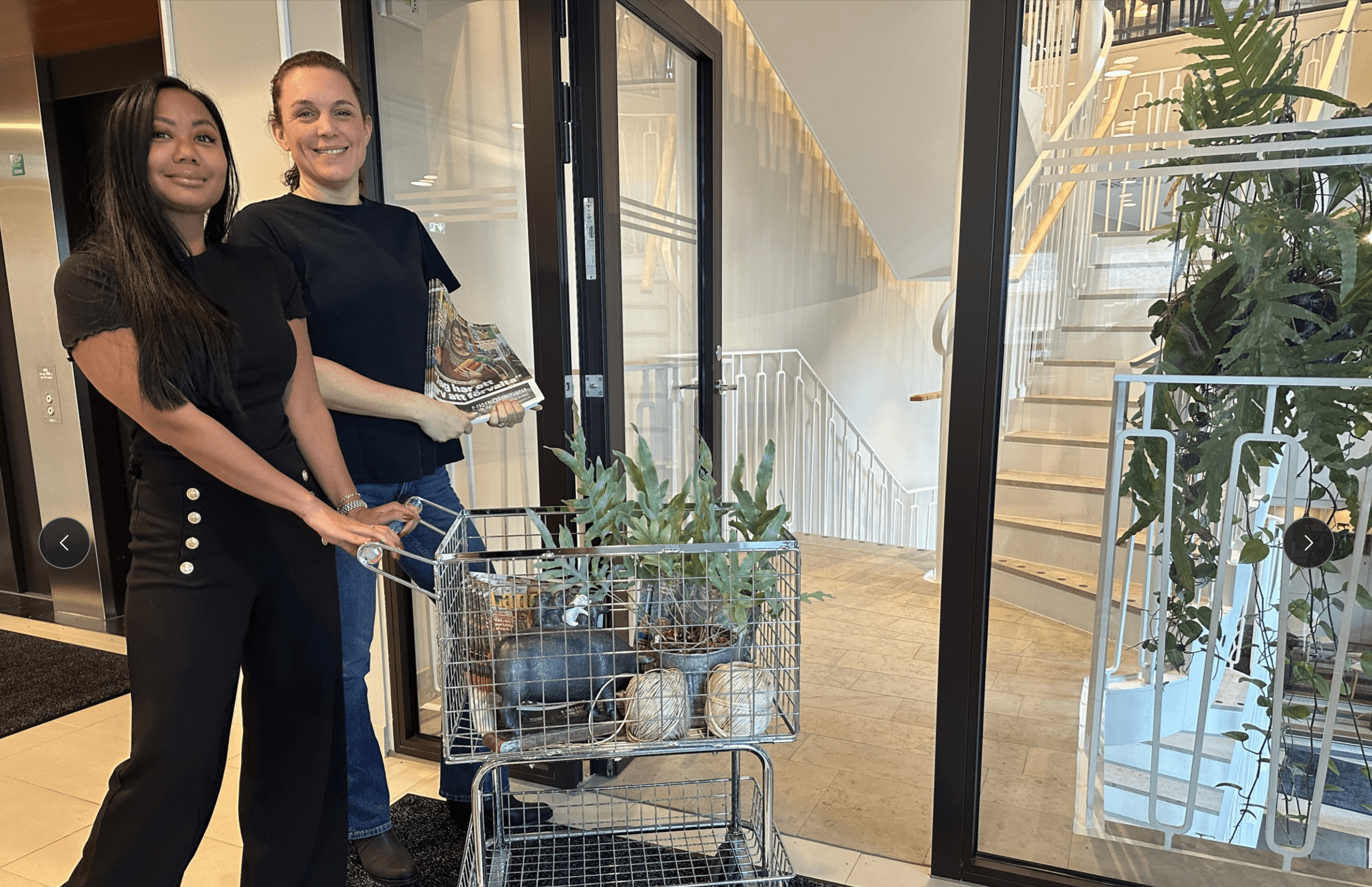 LRF Media köper tillbaka Landshopping. Sofia Hamlund, chef marknadsavdelningen, och vd Helena La Corte ser fram emot att varukorgarna fylls igen.