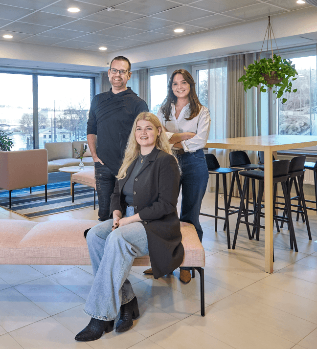 Lasse, Louise och Olivia